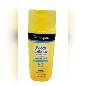 Neutrogena Beach Defense Water + Sun Protection Sunscreen Lotion Broad Spectrum